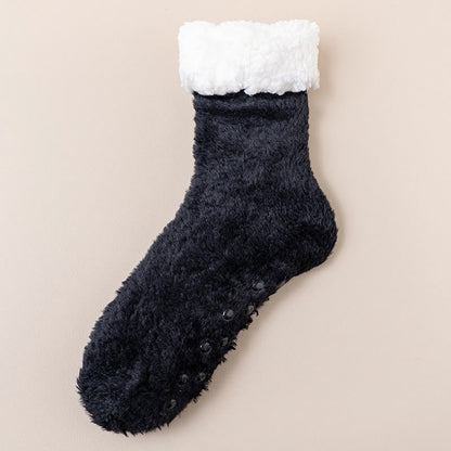 Plus-Size-Haussocken mit hautfreundlichem Tragegefühl - Schwarz - EU39-43(US6-9) - image 13