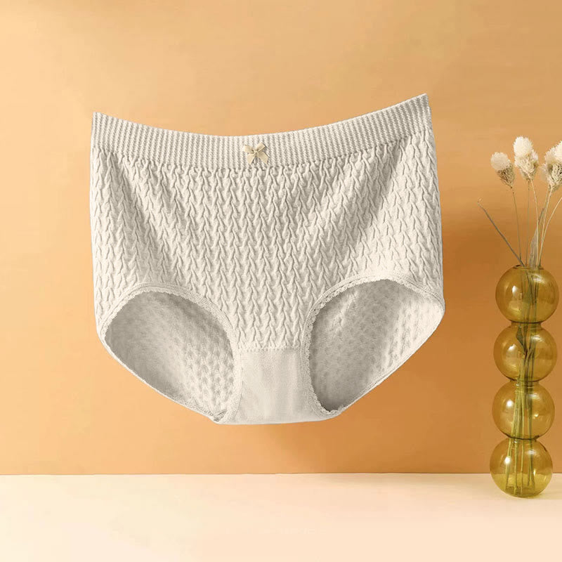 Hochgeschnittene Slips mit Schleife (5 Paar) - Haut - 4XL - image 16