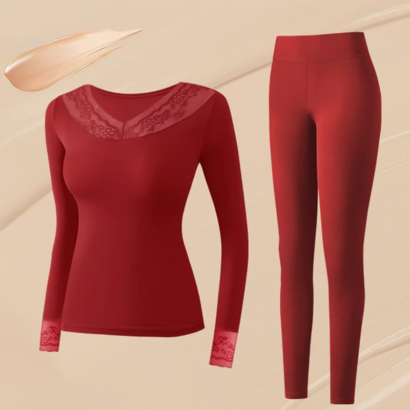 Plusock Base Layer Top mit Kamelienduft - Rot - XL - Ein Set - image 13