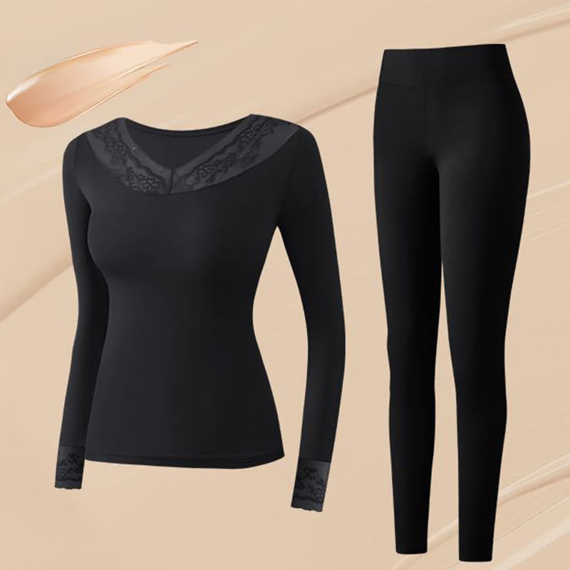 Plusock Base Layer Top mit Kamelienduft - Schwarz - XL - Ein Set - image 11