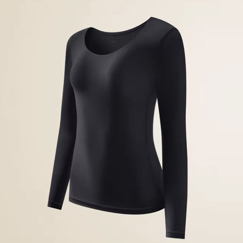 Camellia Essence Wärmendes Baselayer-Top - Schwarz - XL - Spitze - image 8