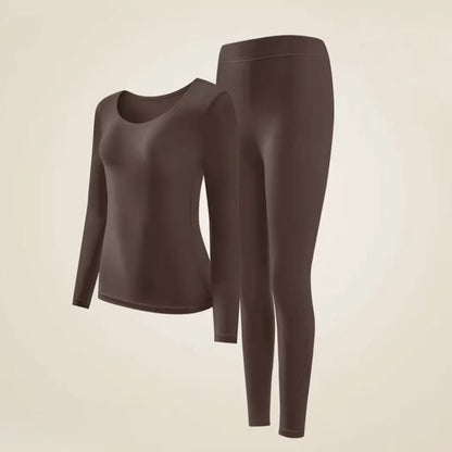 Camellia Essence Wärmendes Baselayer-Top - Braun - XL - Ein Set - image 17