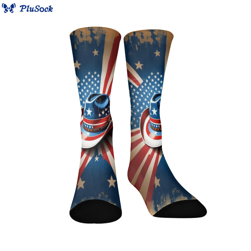 Schmetterlings-Socken mit amerikanischer Flagge - C - EU37-44 (US4-10) - image 3