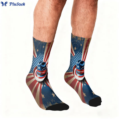 Schmetterlings-Socken mit amerikanischer Flagge - image 2