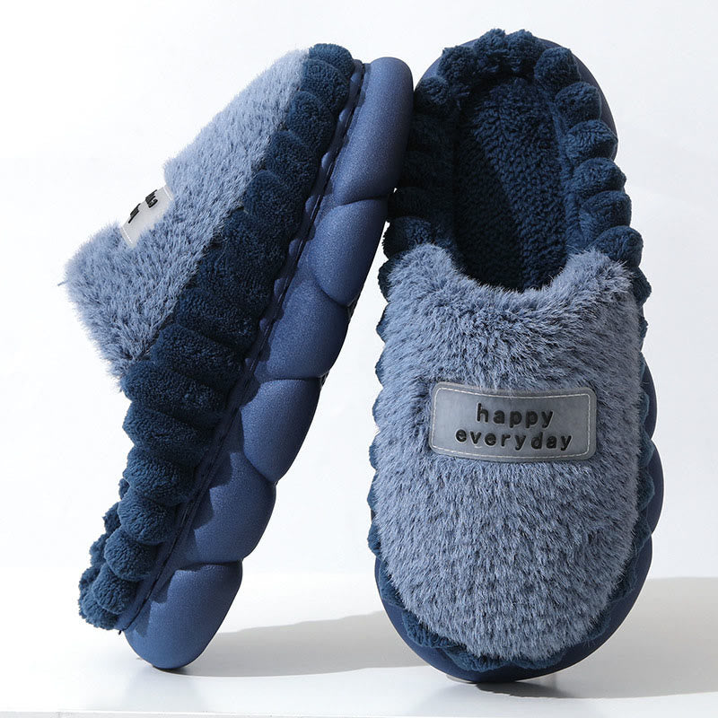 Plus Size Happy Everyday Hausschuhe - Marineblau - EU46-47 (US9-10) - image 4