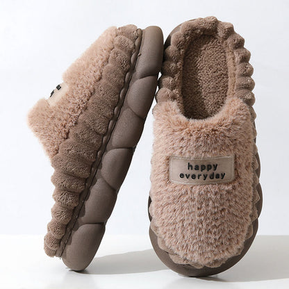 Plus Size Happy Everyday Hausschuhe - Kaffee - EU46-47 (US9-10) - image 3