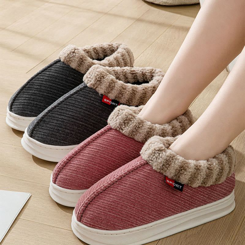 Plus-Size-Plüschpantoffeln - image 1