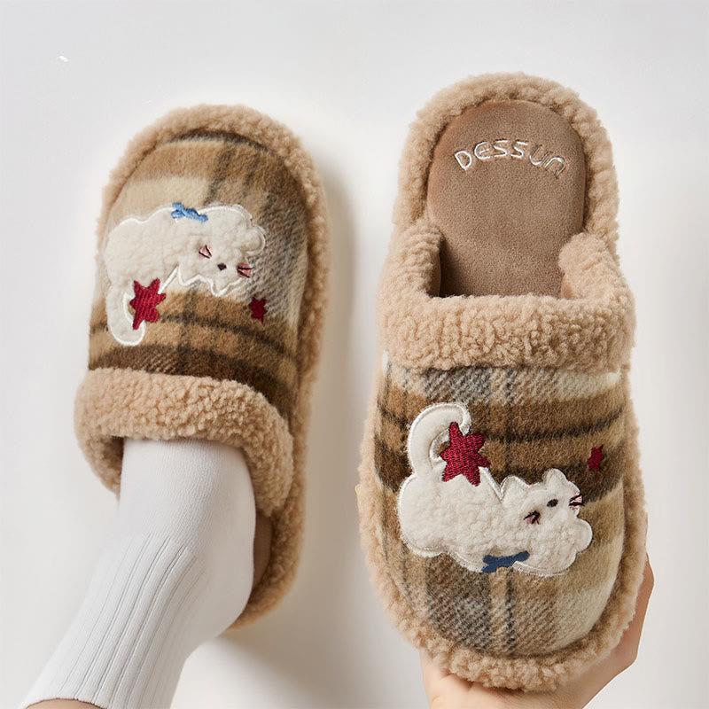 Niedliche Katzenpantoffeln in Übergröße - Kaffee - EU43-44 (US9-10) - image 7