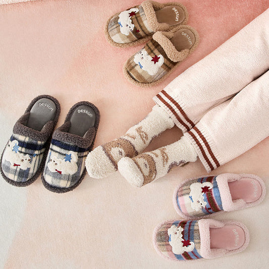 Plusock Hausschuhe in Übergröße mit niedlicher Katze - image 0