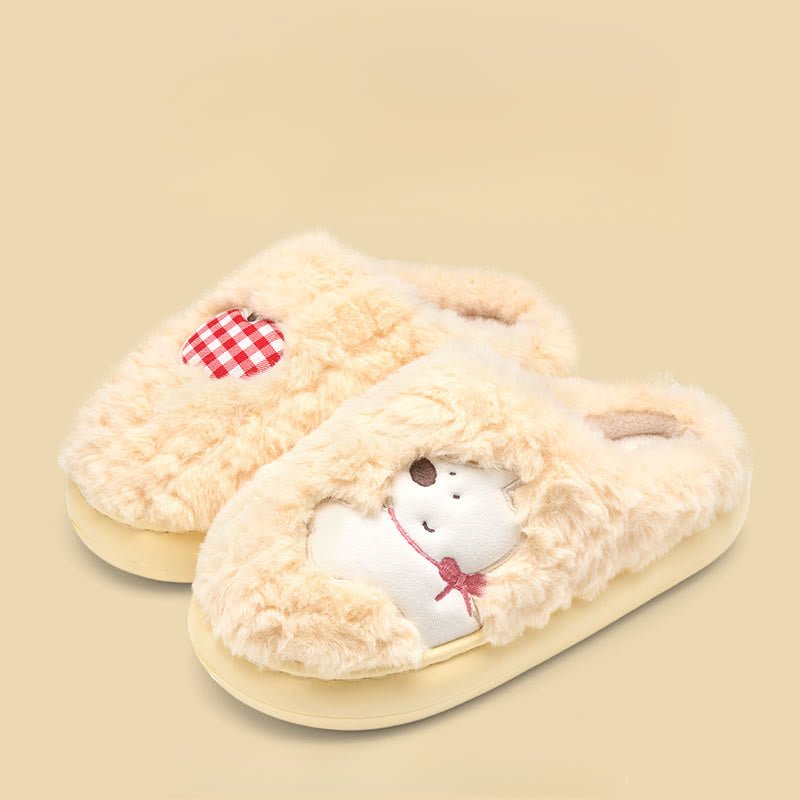 Plusock Plüsch-Hundepantoffeln in Übergröße - Gelb - EU44-45 (US10-11) - image 10