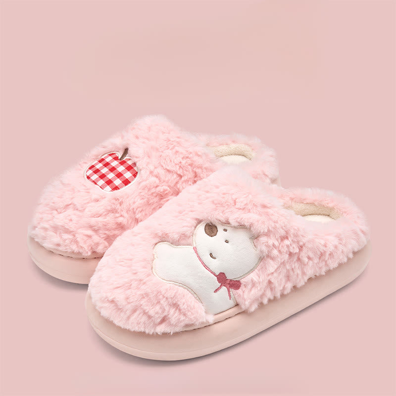 Plüsch-Hundepantoffeln in Übergröße - Rosa - EU44-45 (US10-11) - image 9