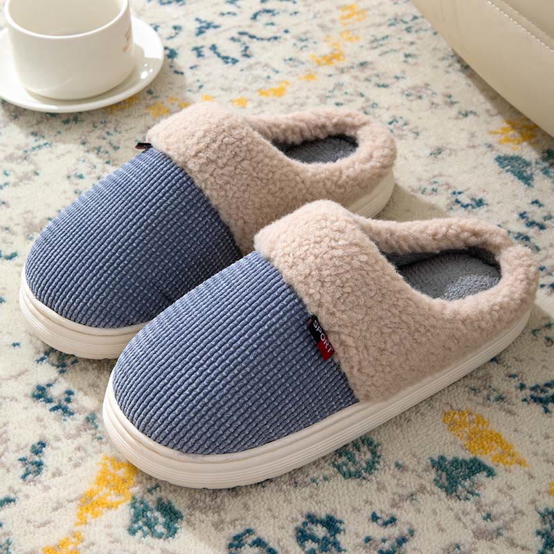 Plusock Hausschuhe in Übergröße mit dickem Fleecefutter - Grau - EU46-47 (US11-12) - image 11