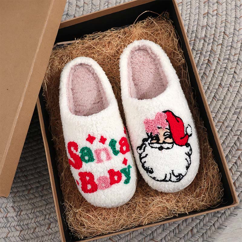 Plusock Weihnachtsmann-Babypantoffeln in Übergröße - image 0
