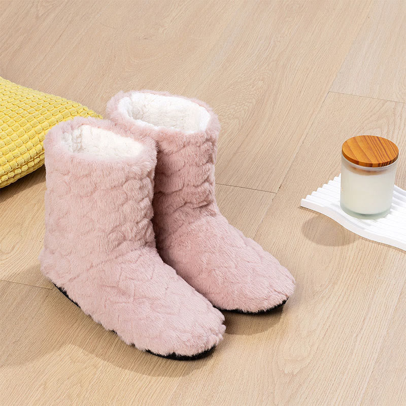 Hohe, einfarbige Haussocken - Rosa - EU38-40 (US5-7) - image 9