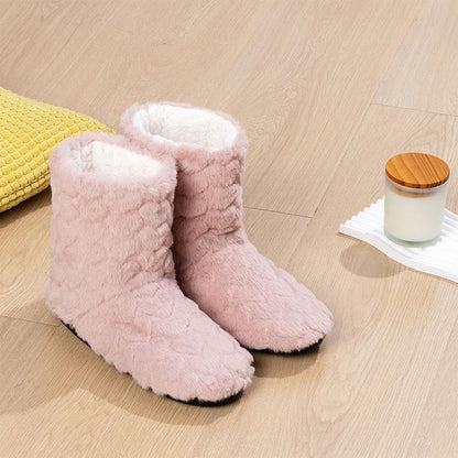 Hohe, einfarbige Haussocken - Rosa - EU38-40 (US5-7) - image 9