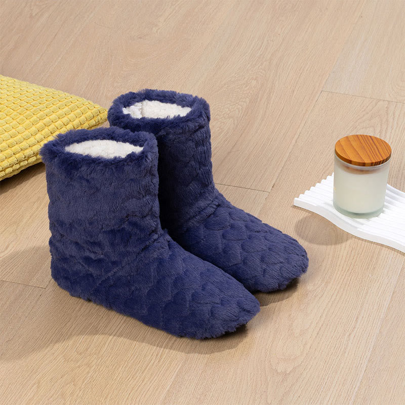 Hohe, einfarbige Haussocken - Marineblau - EU38-40 (US5-7) - image 7