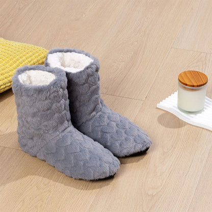 Hohe, einfarbige Haussocken - Grau - EU38-40 (US5-7) - image 8