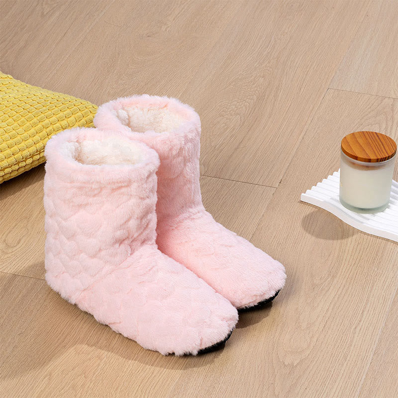 Hohe, einfarbige Haussocken - Hellrosa - EU38-40 (US5-7) - image 6