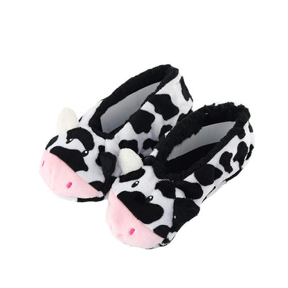 Panda-Kaninchen-Katzen-Hirsch-Haussocken - Kuh - EU38-40 (US5-7) - image 5