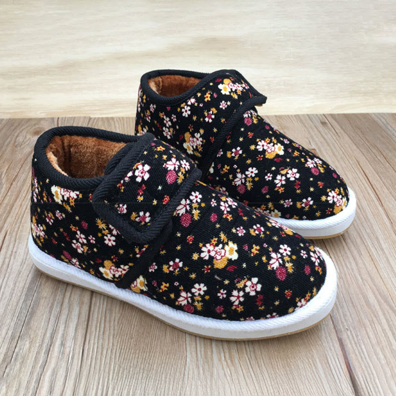 Hausschuhe in Übergröße mit Leopardenmuster und Blumenmuster - Schwarz - EU42(US7.5) - image 5