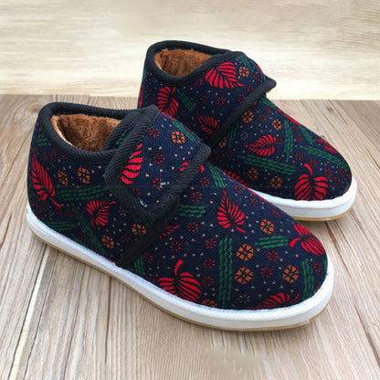 Hausschuhe in Übergröße mit Leopardenmuster und Blumenmuster - Marineblau - EU42(US7.5) - image 6