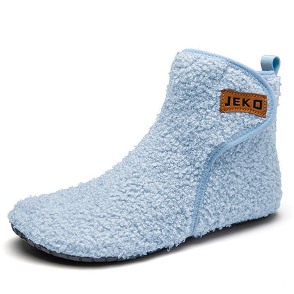 Plus-Size-Hausschuhe in Unifarben mit Klettverschluss - Blau - EU42-43 (US8,5-9) - image 15
