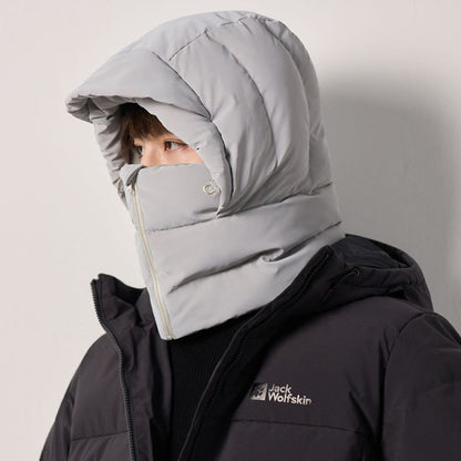 Winterlicher Fleece-gefütterter Kapuzenschal - image 2