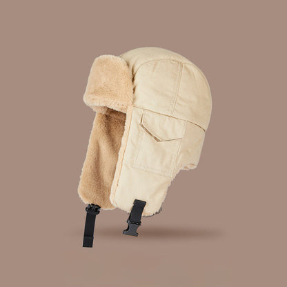 Warme Ohrenschützermütze - Khaki - Einheitsgröße - image 1