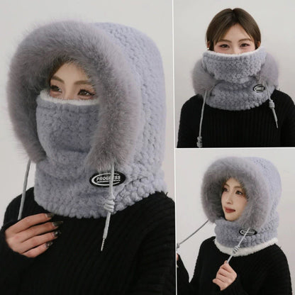 Winterschutzschal mit Kapuze - Grau - Einheitsgröße - image 3