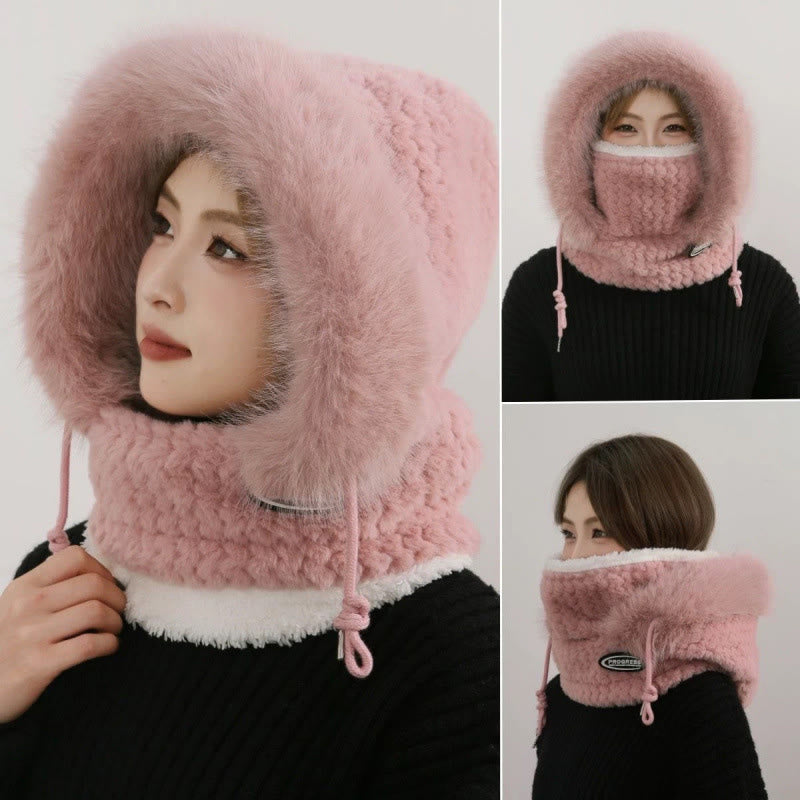 Winterschutzschal mit Kapuze - Rosa - Einheitsgröße - image 2