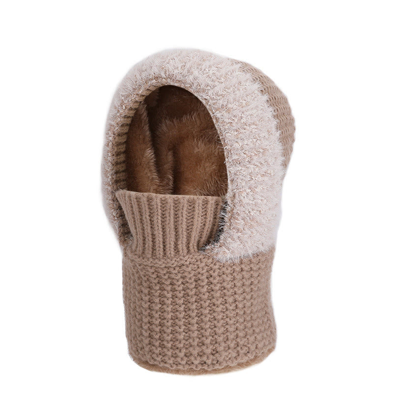Stehende Gesichtsmaske mit Kapuze, Schal - Khaki - Einheitsgröße - image 13