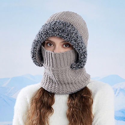 Stehende Gesichtsmaske mit Kapuze, Schal - image 5