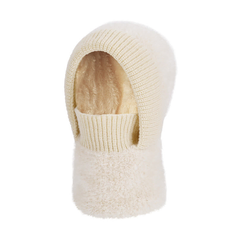 Warmer Winter-Kapuzenschal - Beige - Einheitsgröße - image 9