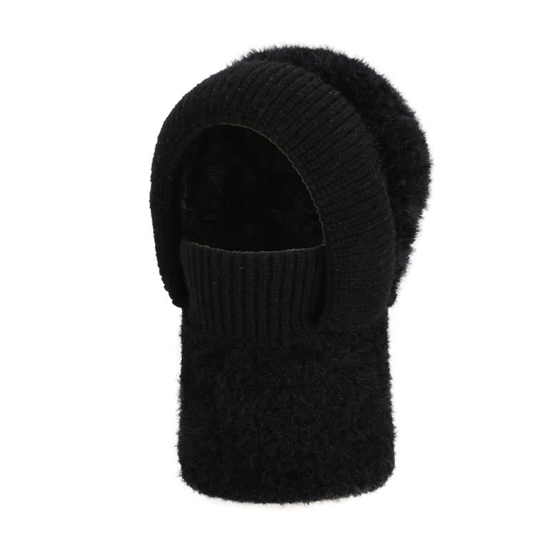 Warmer Winter-Kapuzenschal - Schwarz - Einheitsgröße - image 11