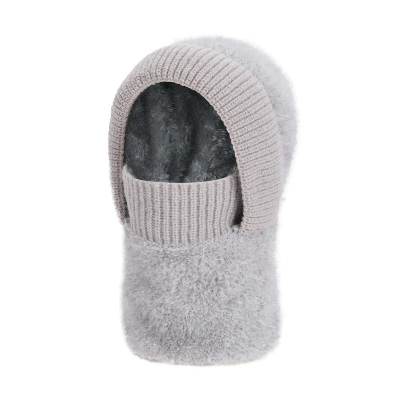 Warmer Winter-Kapuzenschal - Grau - Einheitsgröße - image 12