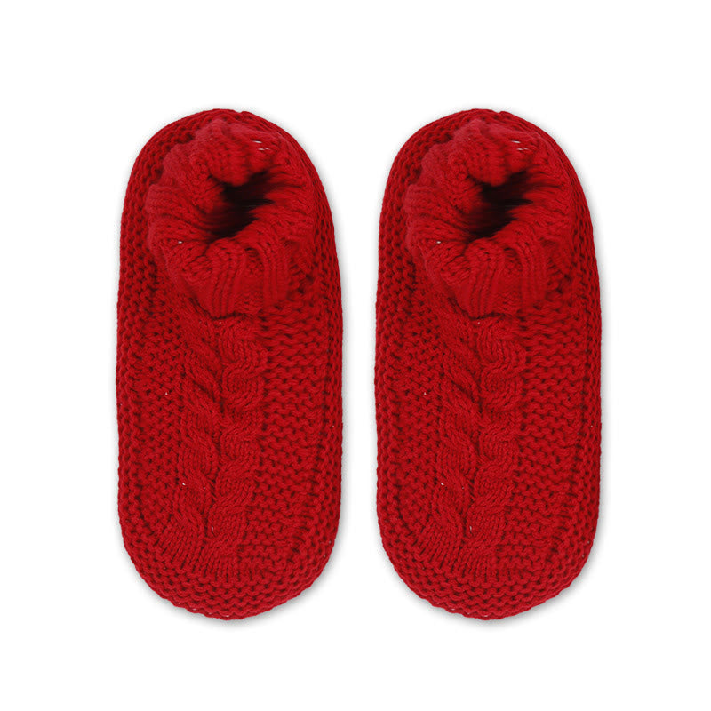 Dicke, kuschelige Haussocken in Übergröße - Rot - EU36-41 (US3-7,5) - image 7