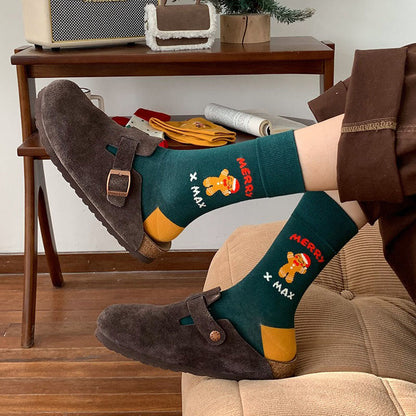 Rote Weihnachtsviertelsocken (4 Paar) - image 7