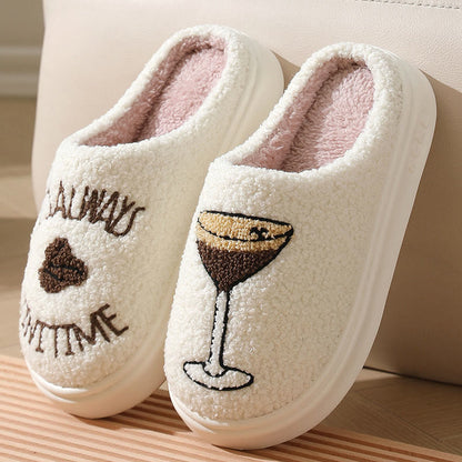 Cocktailglas-Pantoffeln in Übergröße - Weiß - EU44-45 (US9-10) - image 3