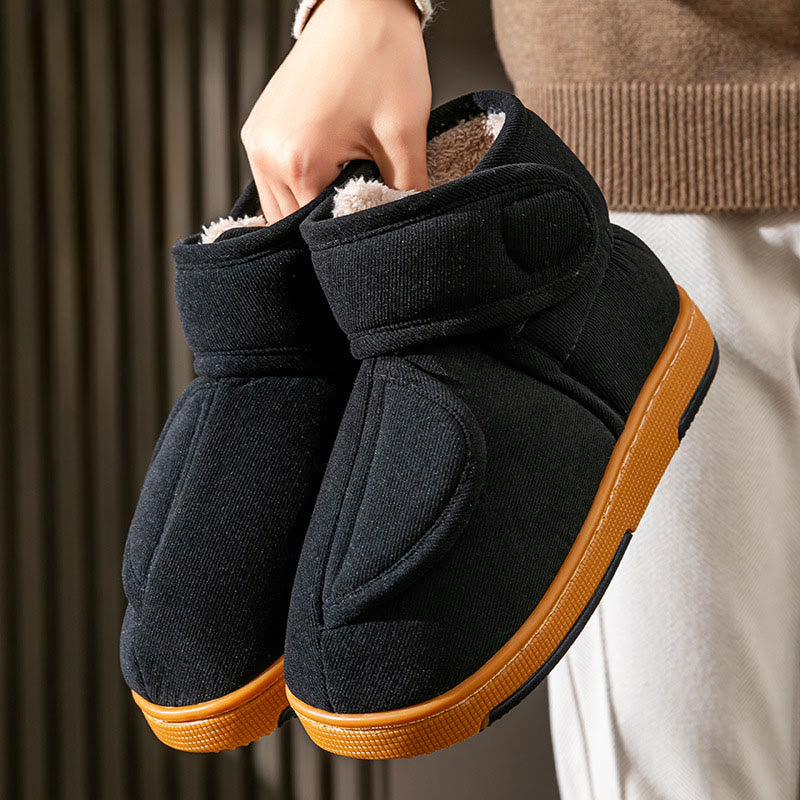 Winterpantoffeln in Übergröße, winddicht - Schwarz - EU44-45 (US10-11) - image 7