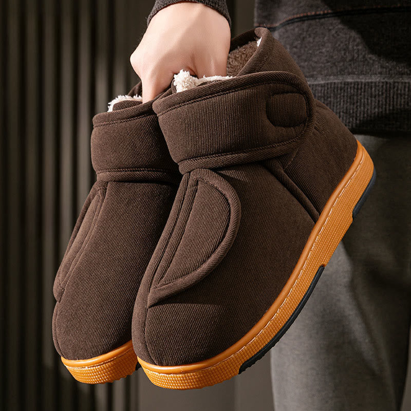 Winterpantoffeln in Übergröße, winddicht - Kaffee - EU44-45 (US10-11) - image 9