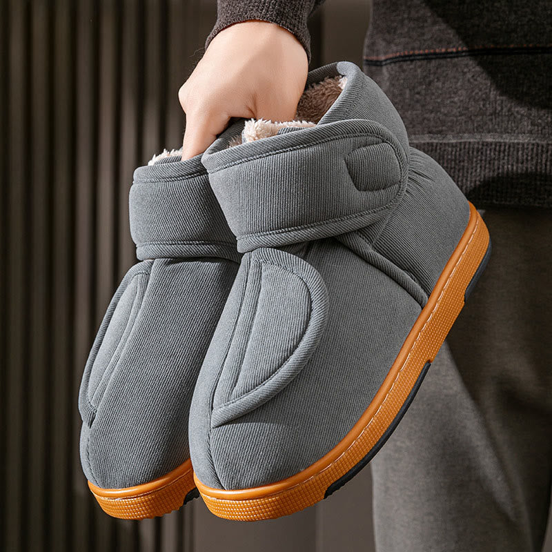 Winterpantoffeln in Übergröße, winddicht - Grau - EU44-45 (US10-11) - image 11