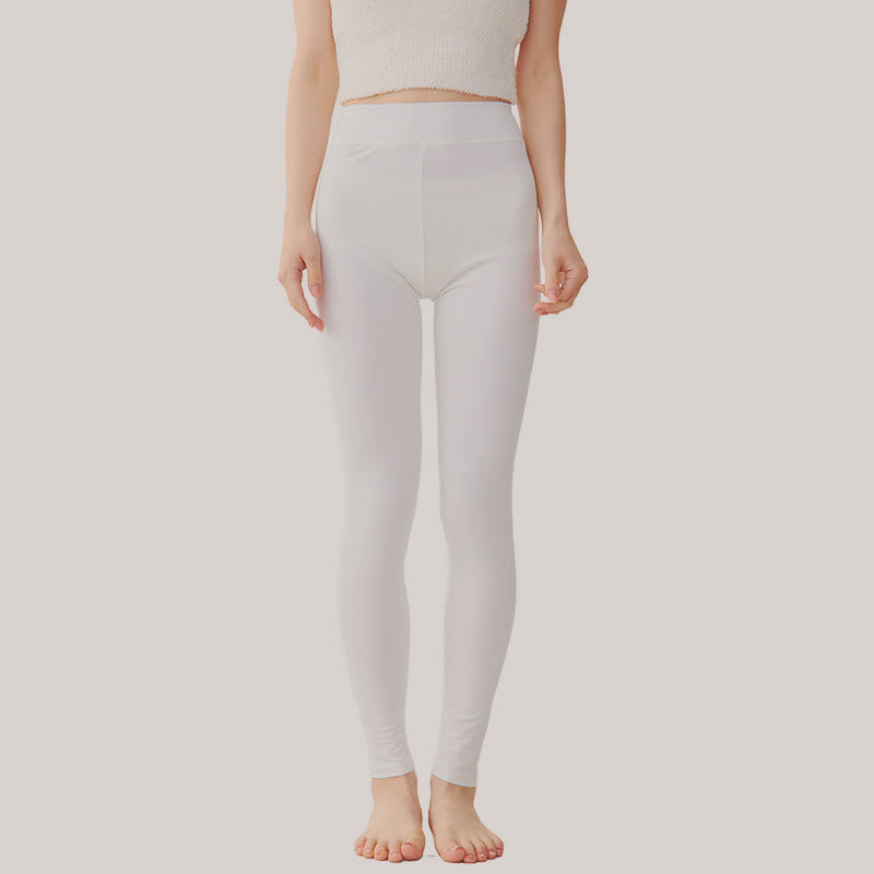Plus Size Strapazierfähige, weiche Baselayer-Hose - Beige - 3XL - image 3