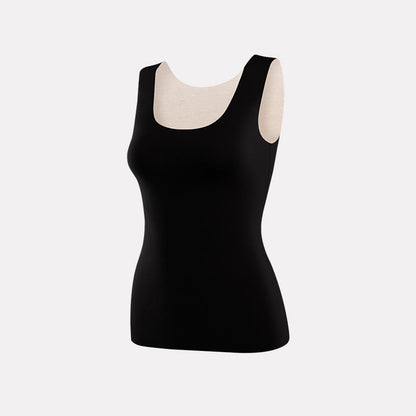 Nahtlose Stretch-Basisschichtweste mit U-Ausschnitt - Schwarz - 3XL - image 11