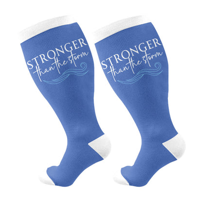 Christliche Kompressionsstrümpfe in Übergröße - Blau - 4XL - image 11