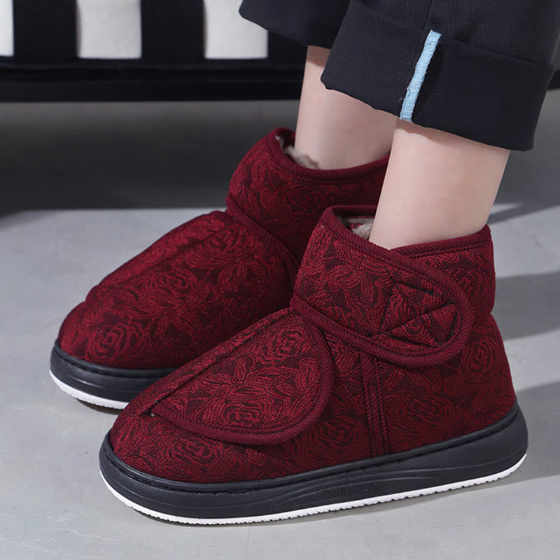 Hausschuhe mit Blumenmuster in Übergröße - image 4