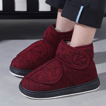 Hausschuhe mit Blumenmuster in Übergröße - image 4