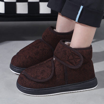 Hausschuhe mit Blumenmuster in Übergröße - image 0