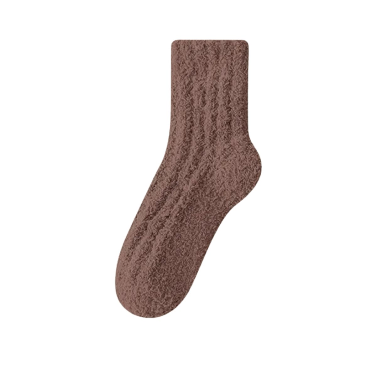 Schlafsocken in Unifarben - Braun - EU43-48 (US9-13) - image 17