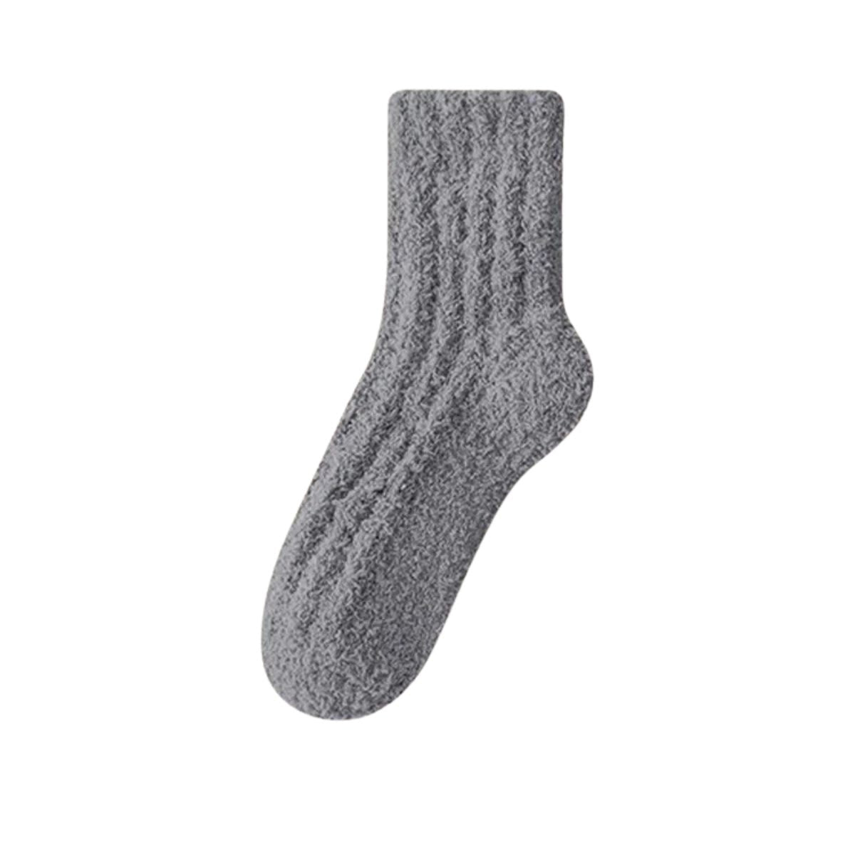 Schlafsocken in Unifarben - Dunkelgrau - EU43-48 (US9-13) - image 18