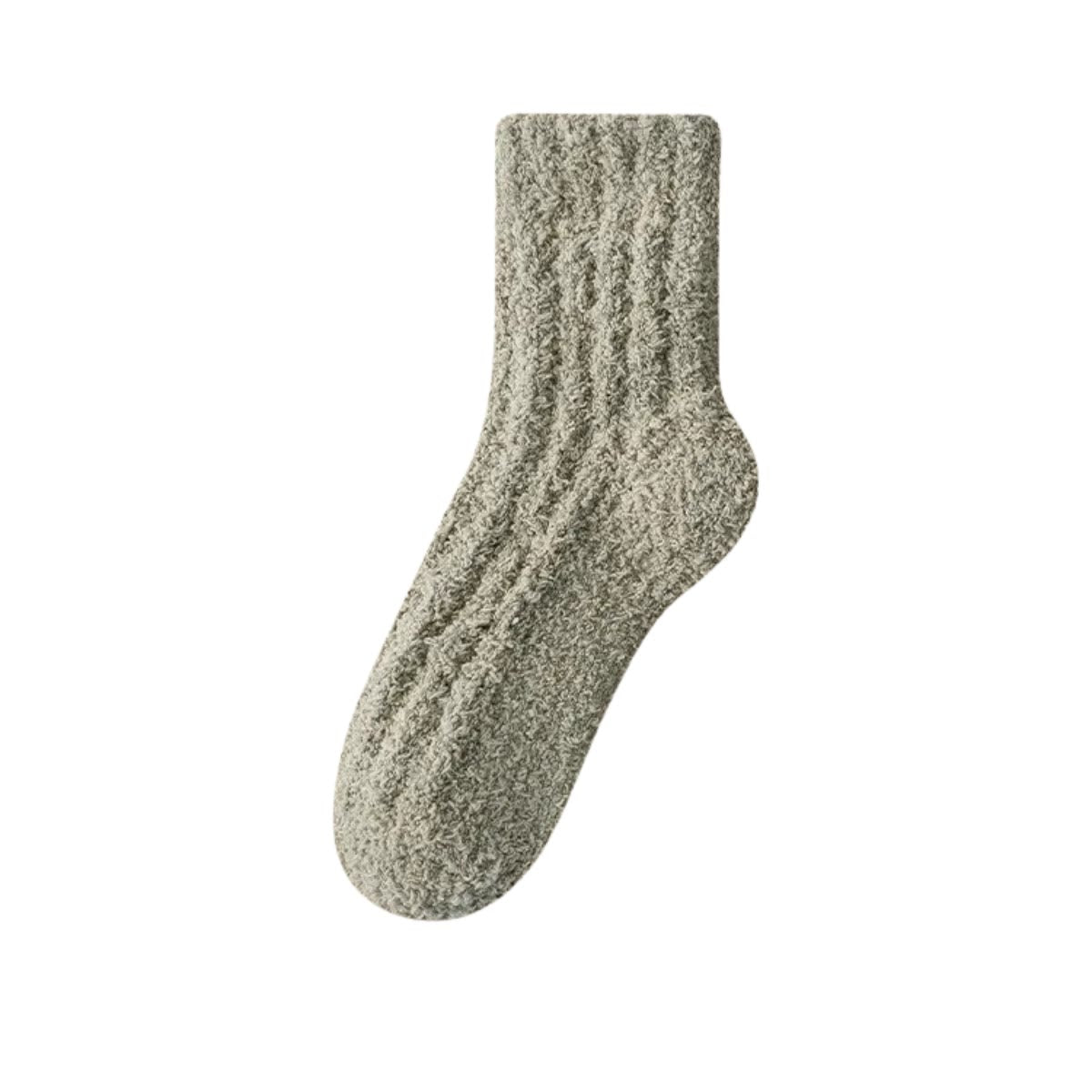 Schlafsocken in Unifarben - Grün - EU43-48 (US9-13) - image 21